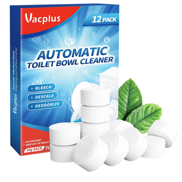 12-Pack 1.7oz Automatic Toilet Bowl Cleaner Tablets W/ Bleach