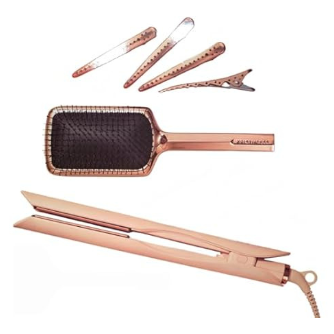 3-in-1 Hair Styling Set With 1.25" Ceramic Flat Iron
