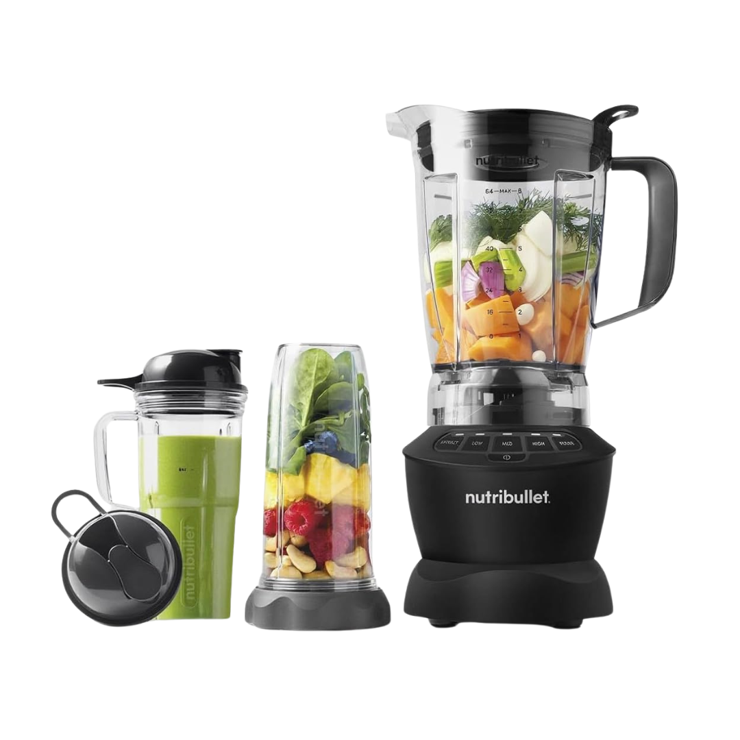 NutriBullet 1200W Full-Size Blender With 64oz Pitcher, 32oz & 24oz Cups