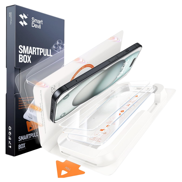 3-Pack SMARTDEVIL Tempered Glass Screen Protectors For iPhone 15/16 Series