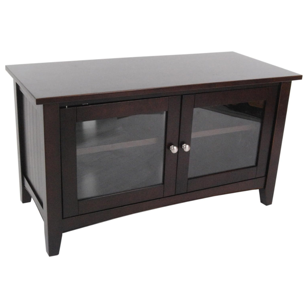 Alaterre Furniture Shaker Cottage 36'' TV Stand W/ Glass Cabinet