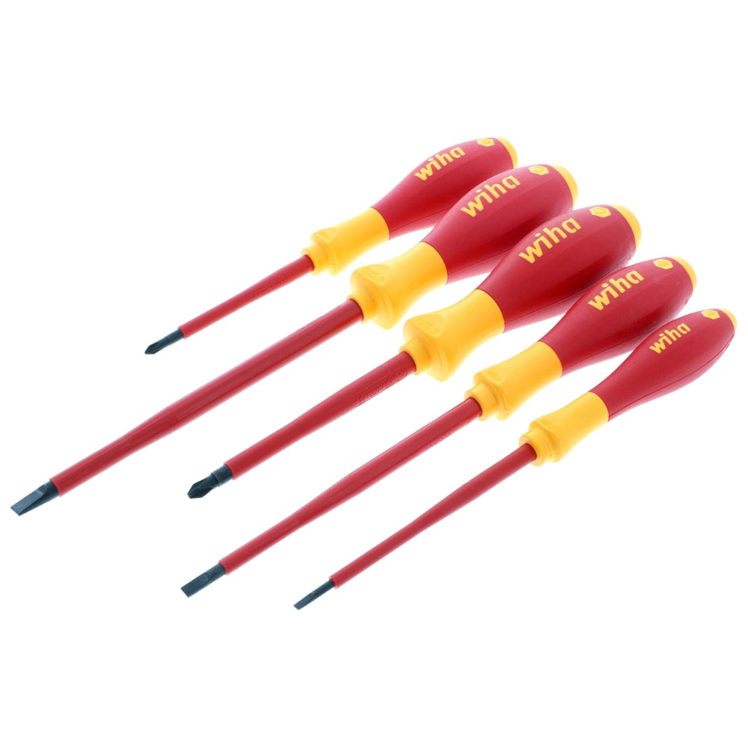 5-Piece 1000-Volt Slotted And Phillips Insulated Screwdriver Set