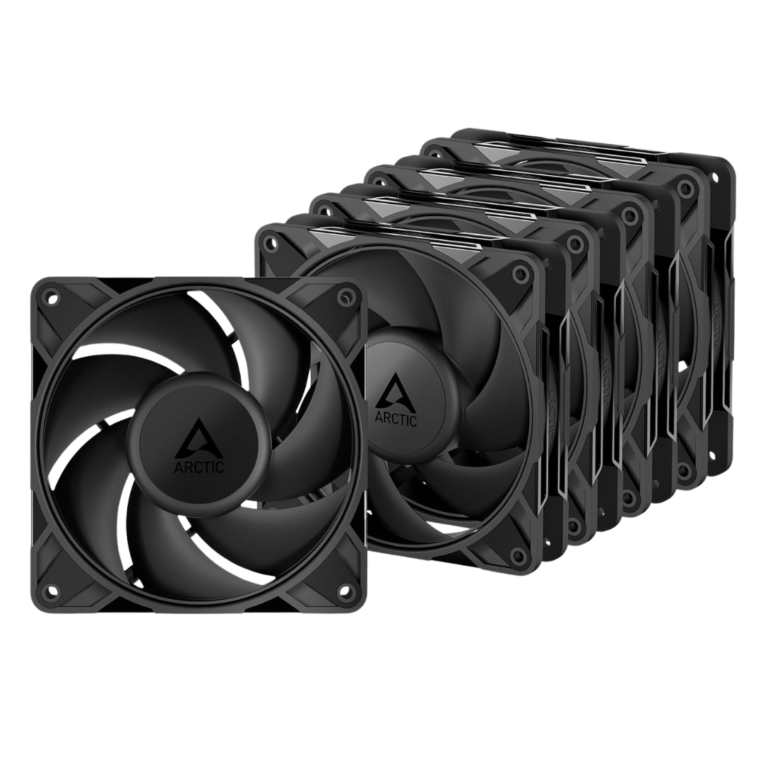 5-Pack P12 Pro PST 120mm 4-Pin PWM FDB Computer Case Fans