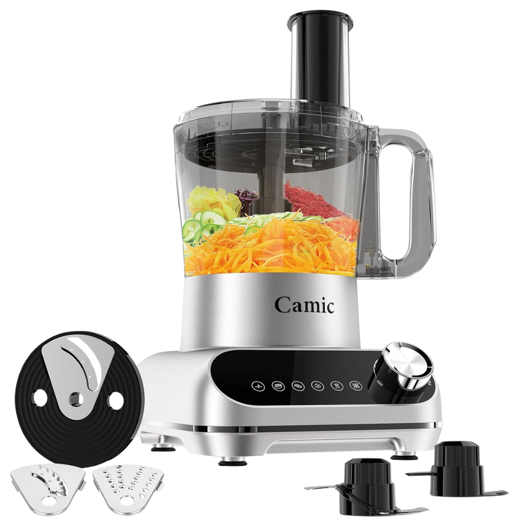 Camic 600W 72oz Large-Capacity Countertop Electric Food Processor