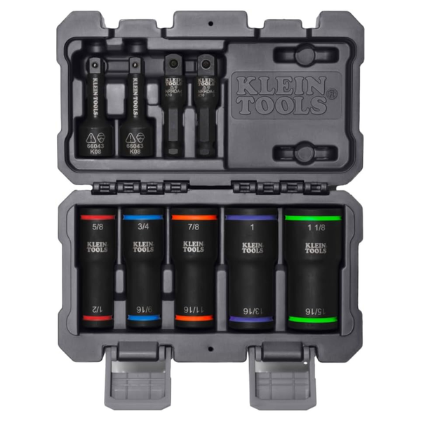 Klein Tools 66055 2-in-1 Flip Socket Set