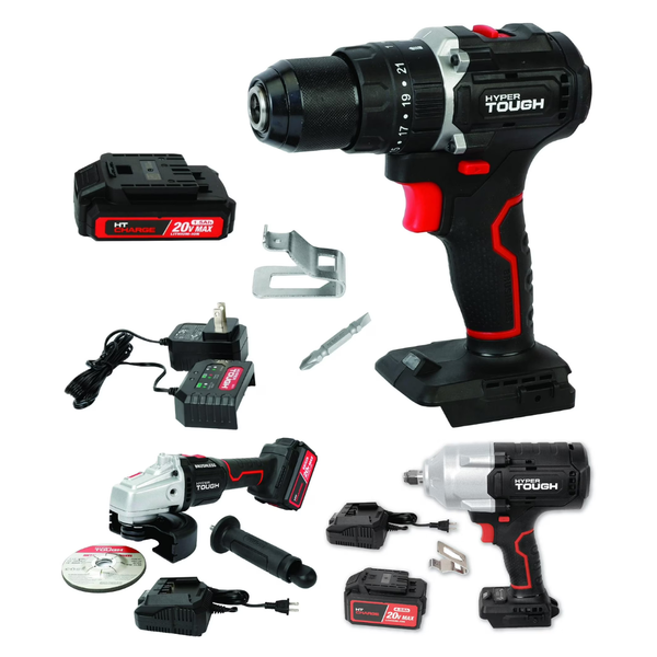 Hyper Tough 20V Brushless Cordless Hammer Drill