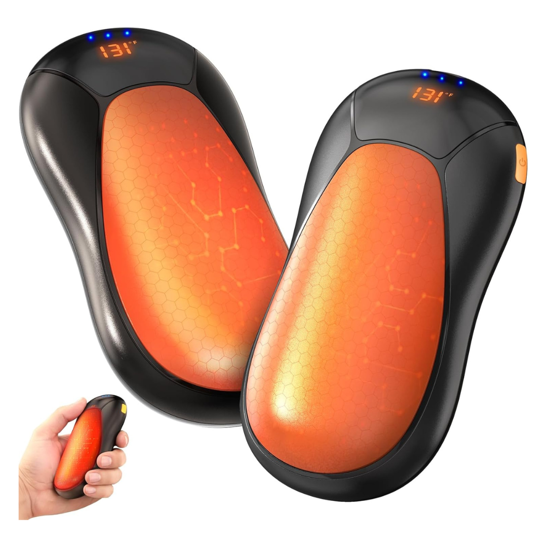 2-Pack JIJ 8000mAh Rechargeable Hand Warmers