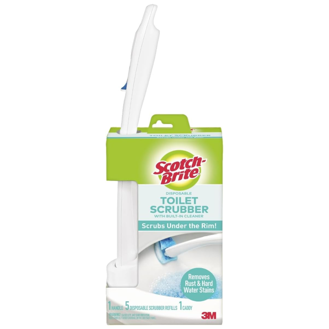 Scotch-Brite Toilet Bowl Scrubber Kit With 5 Refills