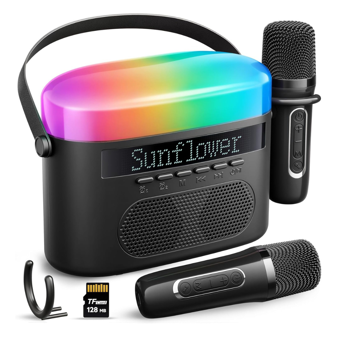 Topchase Portable LED Display Karaoke Machine (2 Colors)
