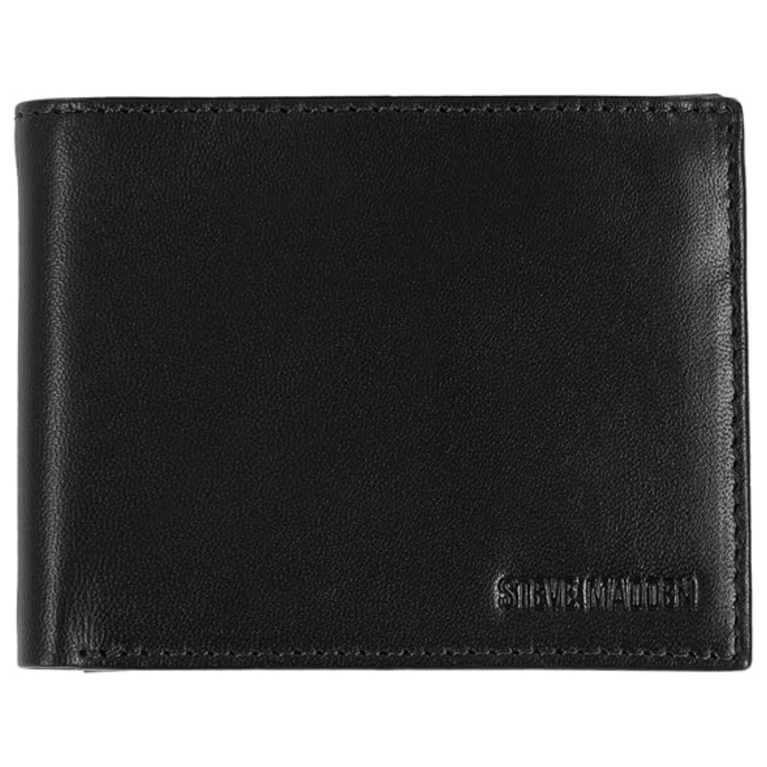 Steve Madden Men's Slim Leather Wallet