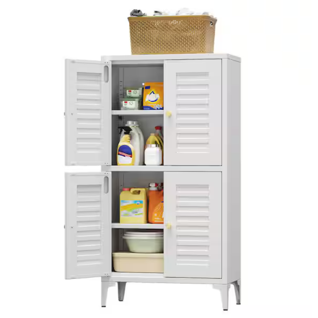 Hephastu Metal Freestanding Storage Cabinet
