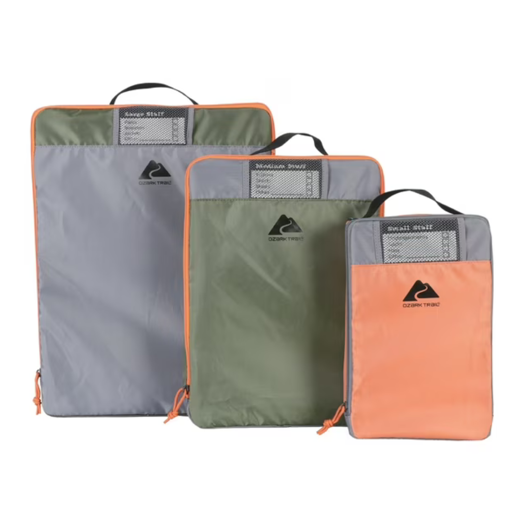 Set of 3 Ozark Trail Non-structured Camping Organizer Cubes