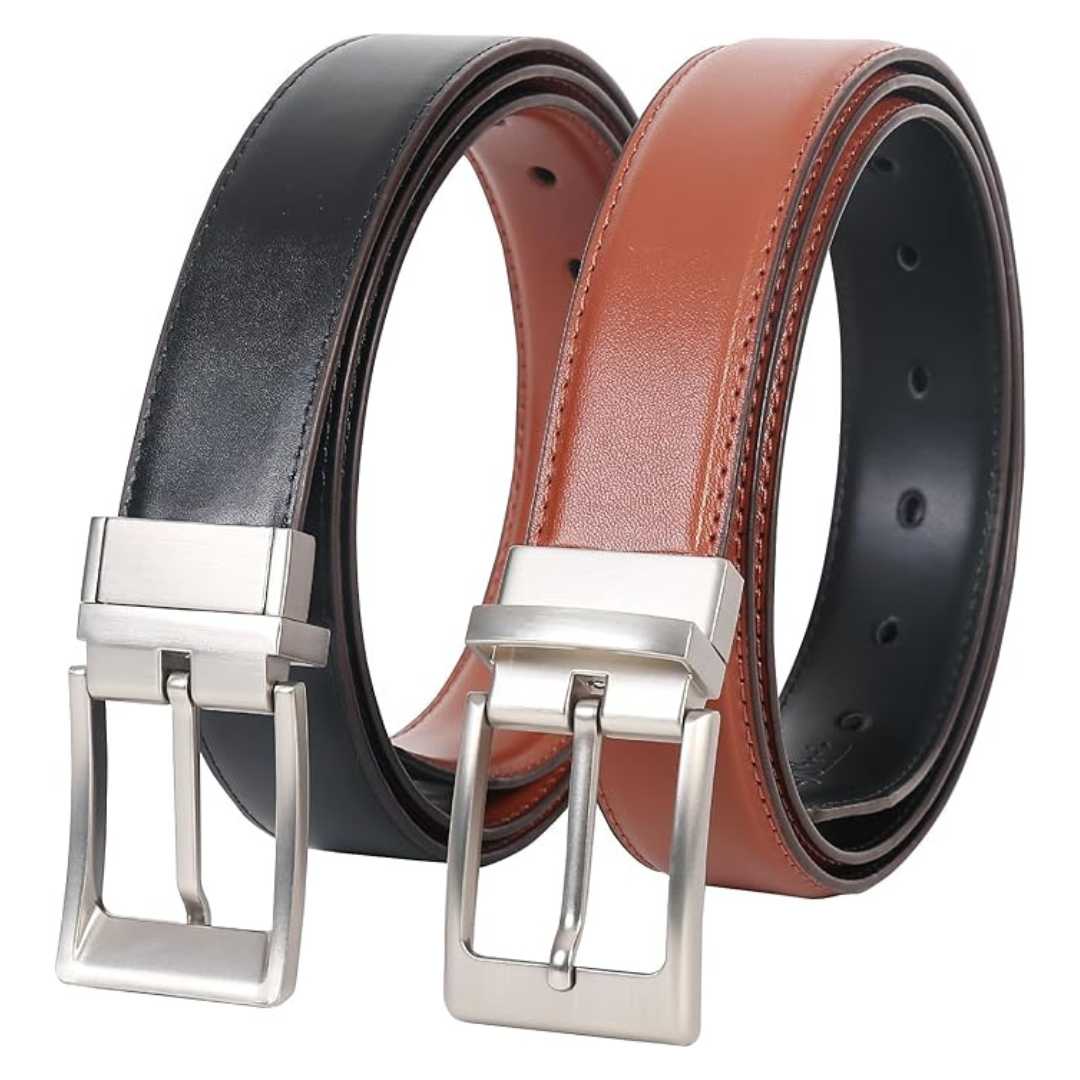 Ray Shark Reversible Men's Leather Belt