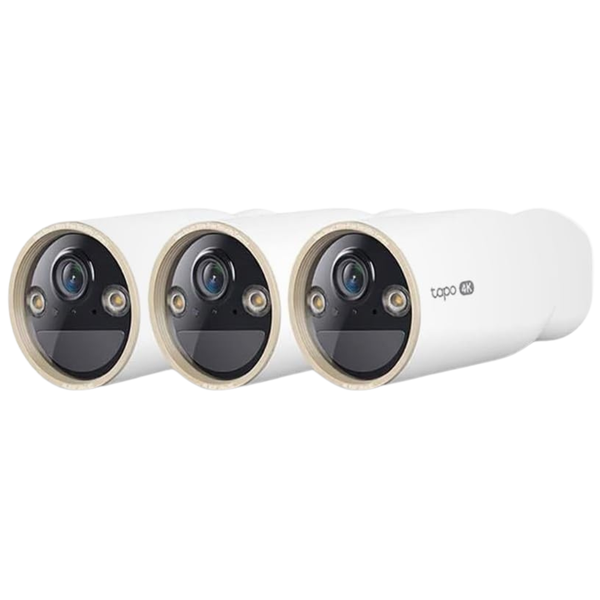 3-Pack Tapo 4K Ultra HD Outdoor Battery Security Camera