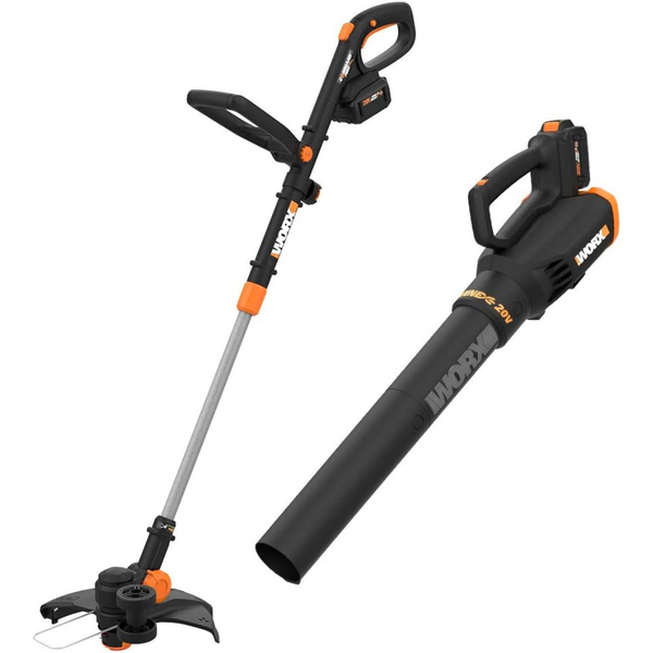 WORX 20V GT 12" 4.0Ah Cordless String Trimmer & Blower Combo Kit