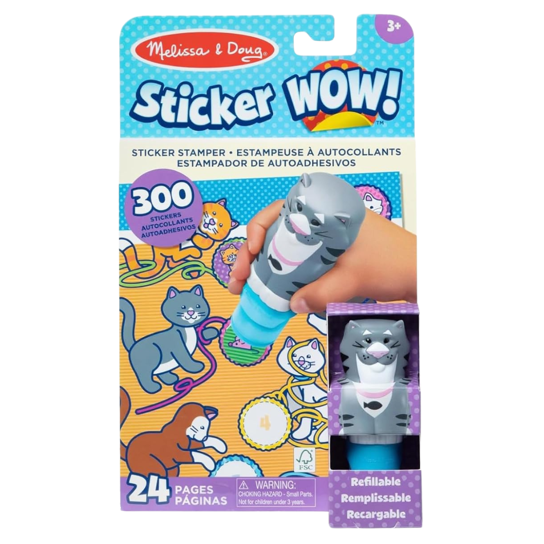 Melissa & Doug Sticker Wow! 24-Page Pad With Stamper