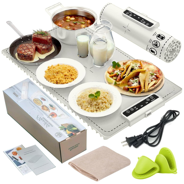 NatureServe Electric Food Warming Mat With Fast Heating Tray