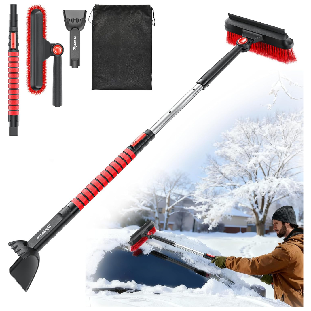 TrySpace All-Around High-Efficiency Cleaning 39" Extendable Snow Brush