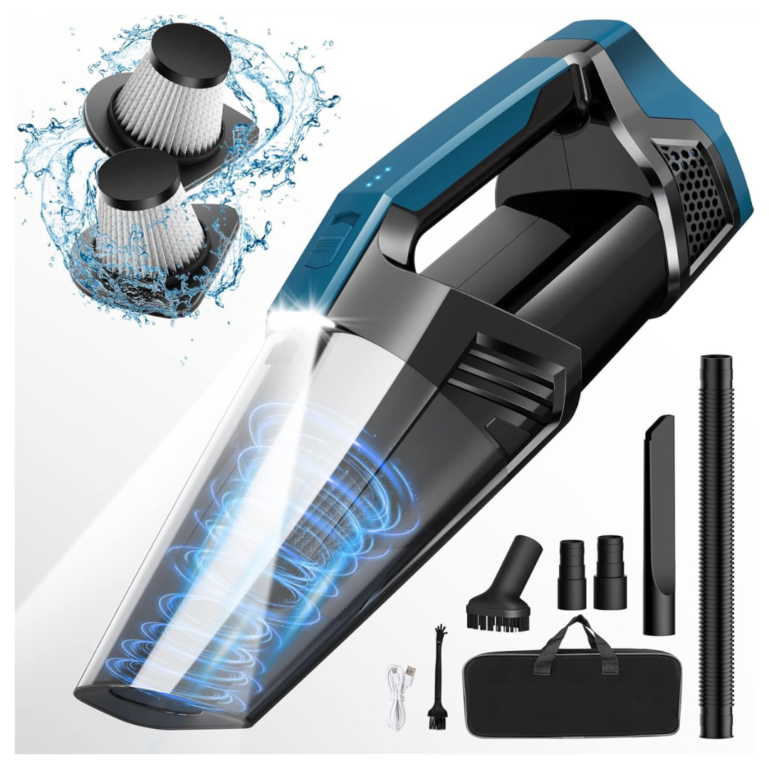 Cordless High Power Handheld Vacuum Cleaner With LED Light