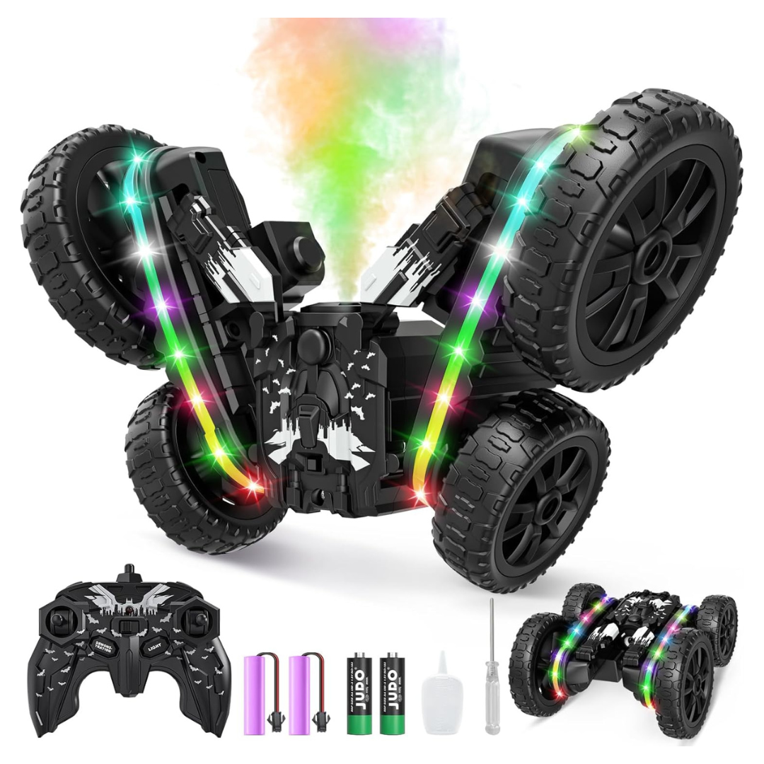 2-in-1 Remote Control Car Transform 4WD With Spray & LED Lights