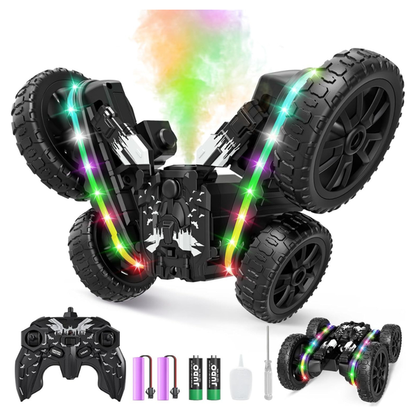 2-in-1 Remote Control Car Transform 4WD With Spray & LED Lights