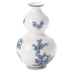 Blue and White Ceramic Chinoiserie Small Vase