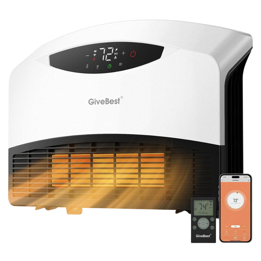 1500W Electric Wall Heater With WiFi & Remote Control