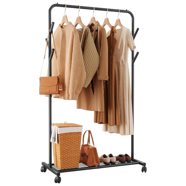 Sakugi Portable Wardrobe Rack With 6 Side Rods