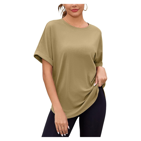 Women's Loose Fit Half Sleeve Casual Workout T-Shirts (Various)