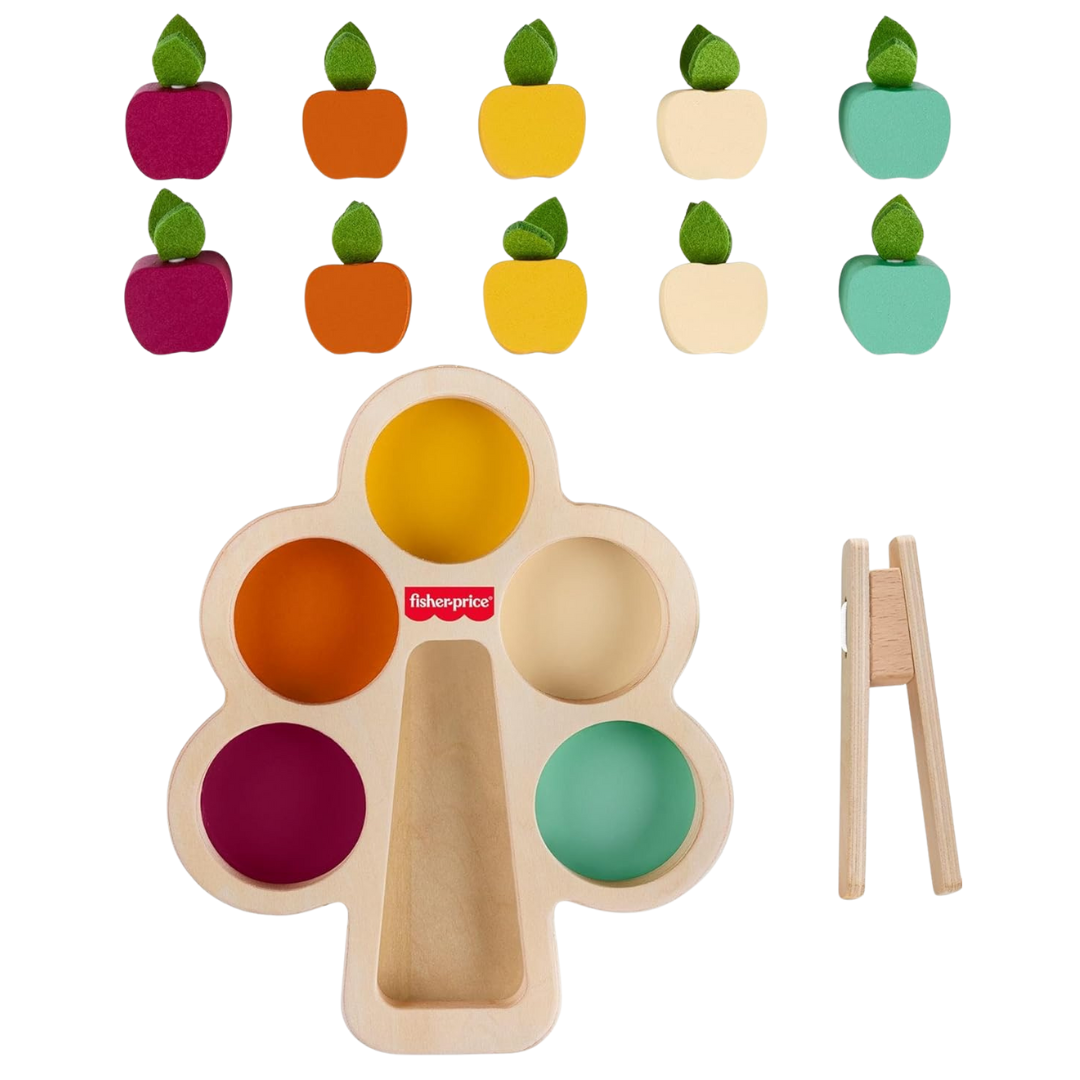 Fisher Price Wood Montessori Sorting Tree Learning Toy For Kids