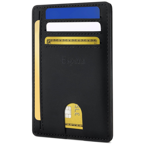 Men's Slim Minimalist Faux Leather RFID Blocking Card Holder Wallet (Various)
