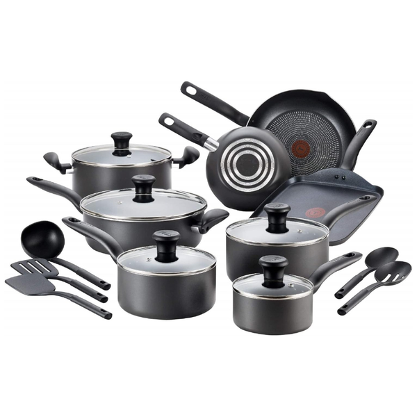18-Piece T-Fal Initiatives Nonstick Pots And Pans Cookware Set