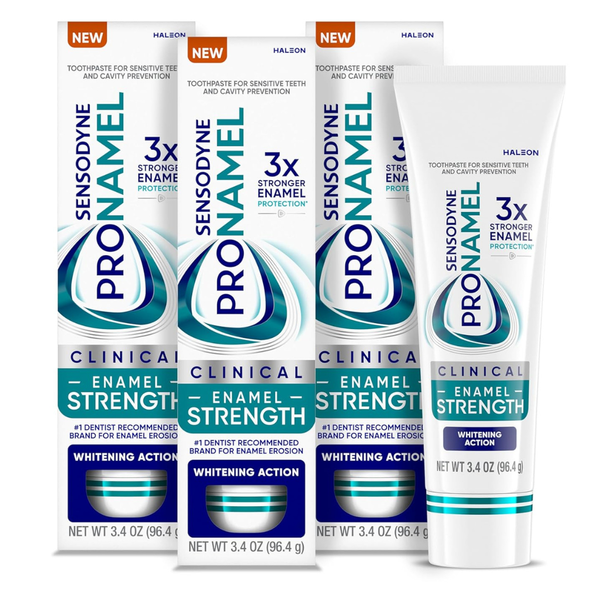 3-Pack 3.4oz Sensodyne Enamel Strength Whitening Action Toothpaste
