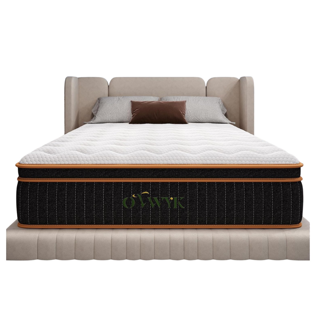 12'' Memory Foam & Pocket Spring Hybrid Mattress King Size Bed