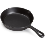 8" GoodCook Pre-Seasoned Cast Iron Skillet