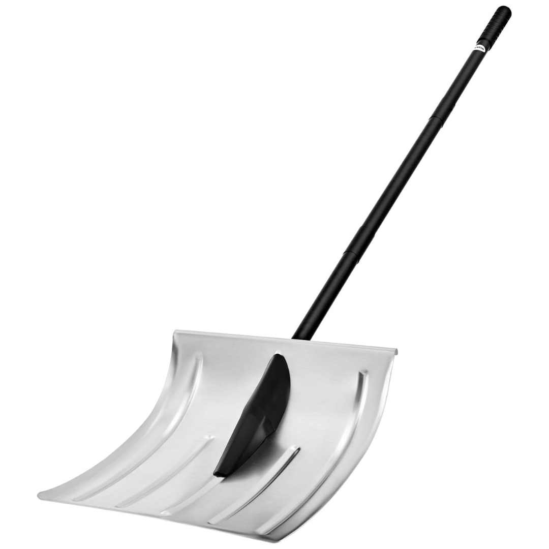 16" Wide Aluminum Alloy Snow Shovel For Driveway Removal