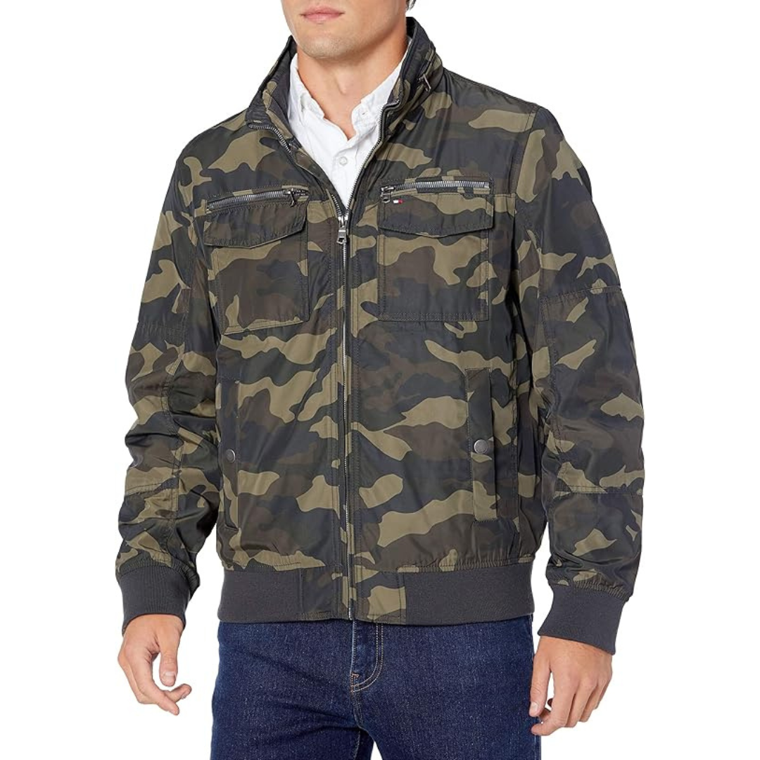Tommy Hilfiger Men's Water & Wind Resistant Bomber Jacket