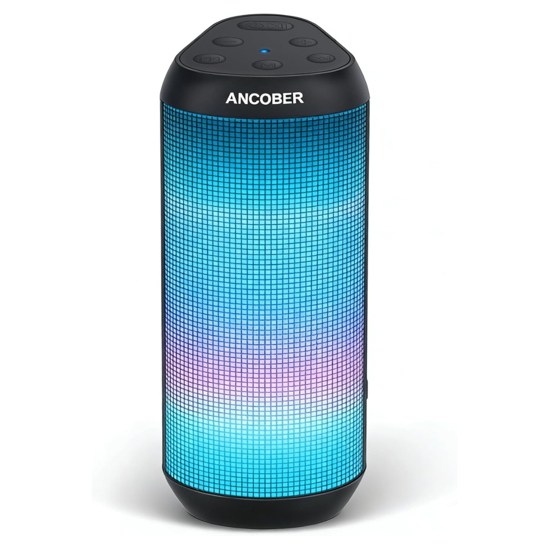 Portable Bluetooth Speaker W/ HD Stereo Sound LED Lights