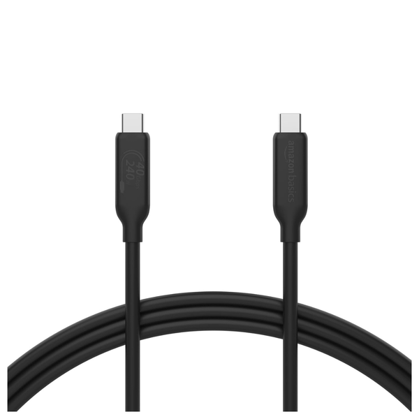 2-Pack 3.3-Ft Amazon Basics 240W USB-C 4 Fast Charger Cable