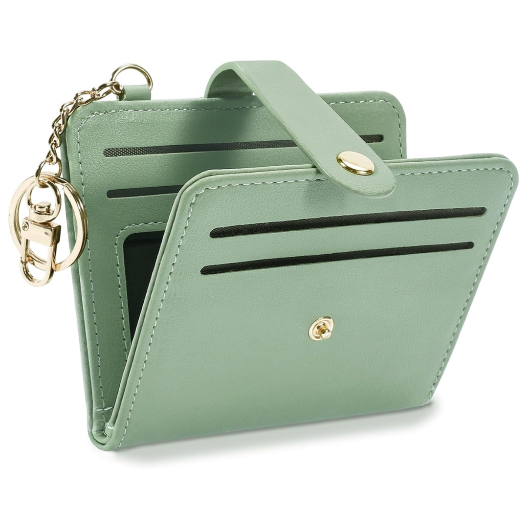 Women's RFID Blocking Leather Credit Card Holder