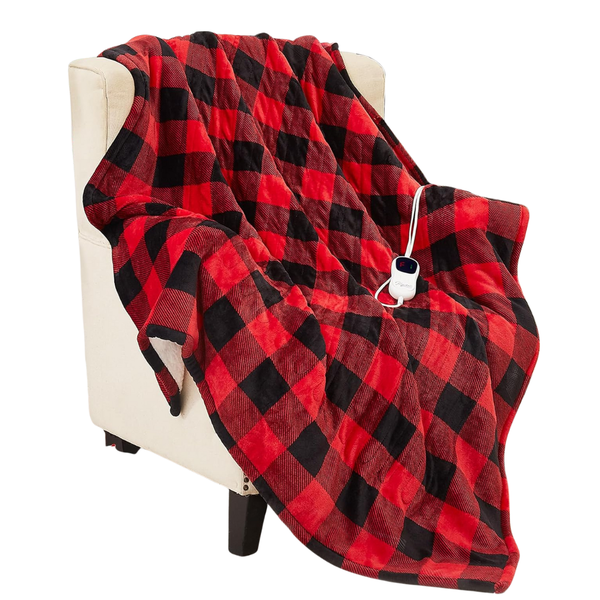 50" x 60" Ultra-Soft Electric Heated Throw Blanket