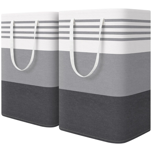 2-Pack 75L Laundry Hampers Baskets With Reinforced Handles