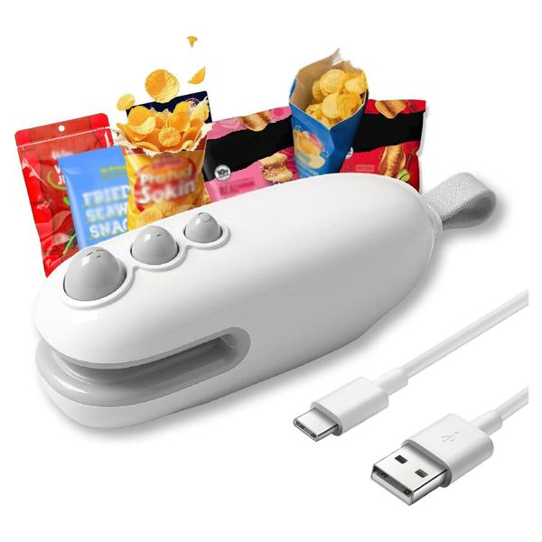 2-In-1 Portable Mini Bag Heat Sealer With Cutter & Magnet