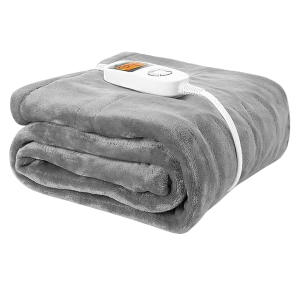 60" x 50" Soft Flannel Electric Heated Throw Blanket W/ 10 Heating Levels