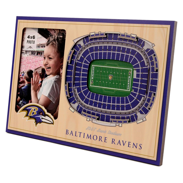 12" x 8" YouTheFan NFL Baltimore Ravens 3D StadiumViews Picture Frame