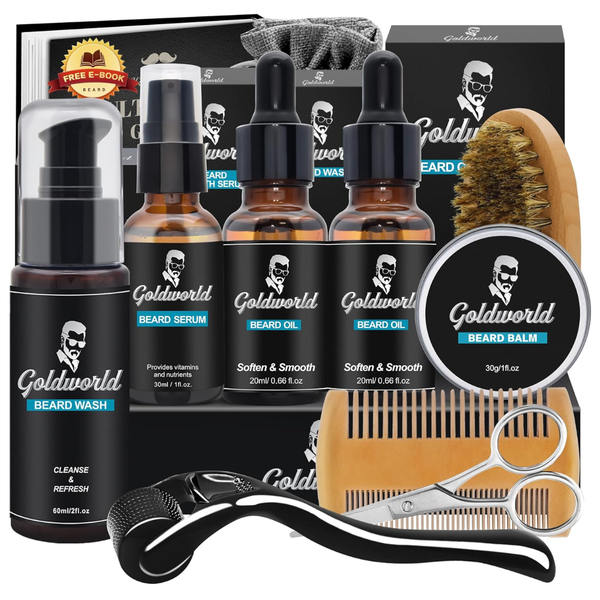 Goldworld Complete Beard Grooming & Care Set With Wash