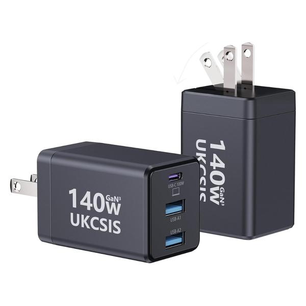 2-Pack 140W 3-Port USB C Fast Mac Book Charger
