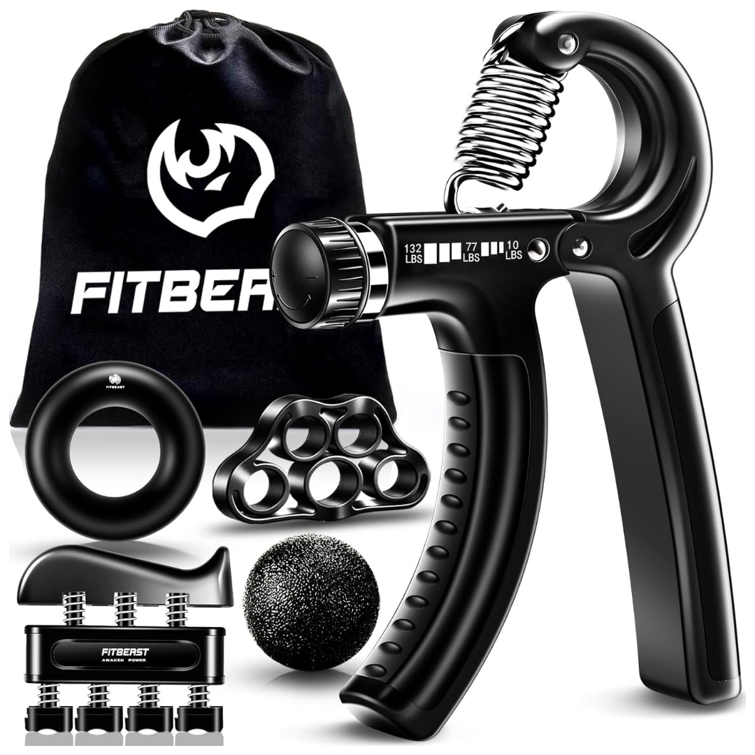 5-Piece FitBeast Forearm & Hand Grips Strengthener Kit (Various Colors)