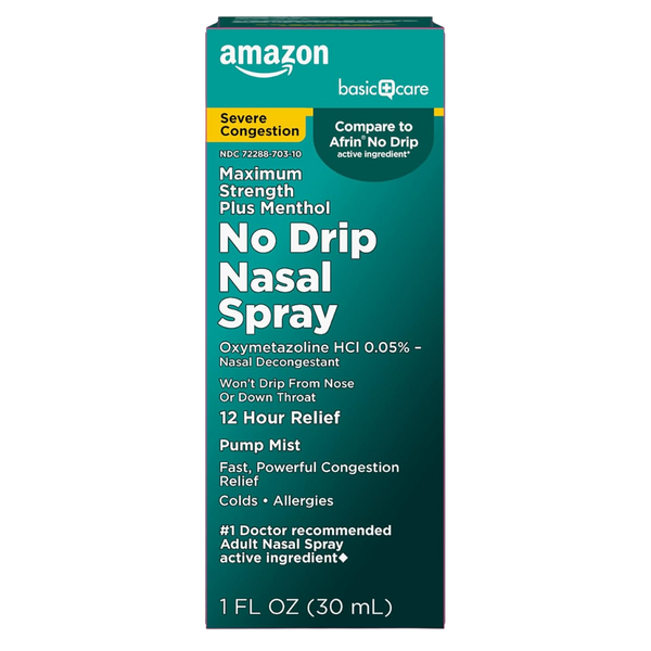 1oz Amazon Basic Care Severe Congestion Nasal Spray