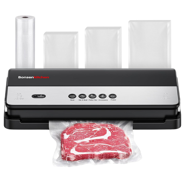 Bonsenkitchen Vacuum Sealer Machine With Bags And Cutter